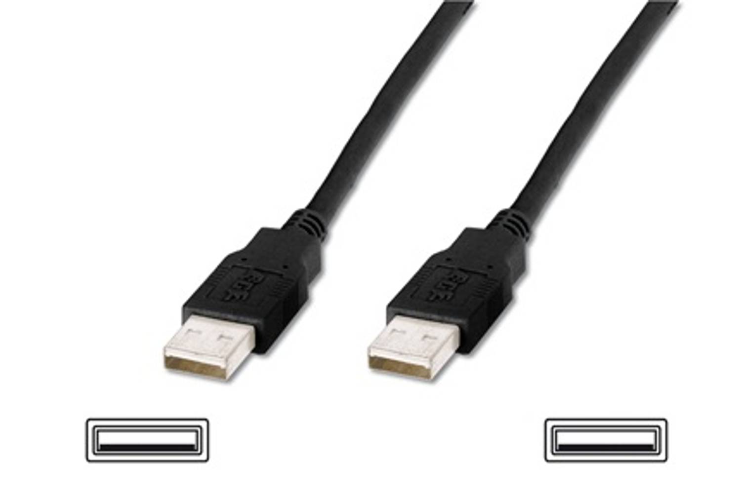 USB 2.0 Connection Cable, USB A Male to USB A Male, 5 meters, AWG
