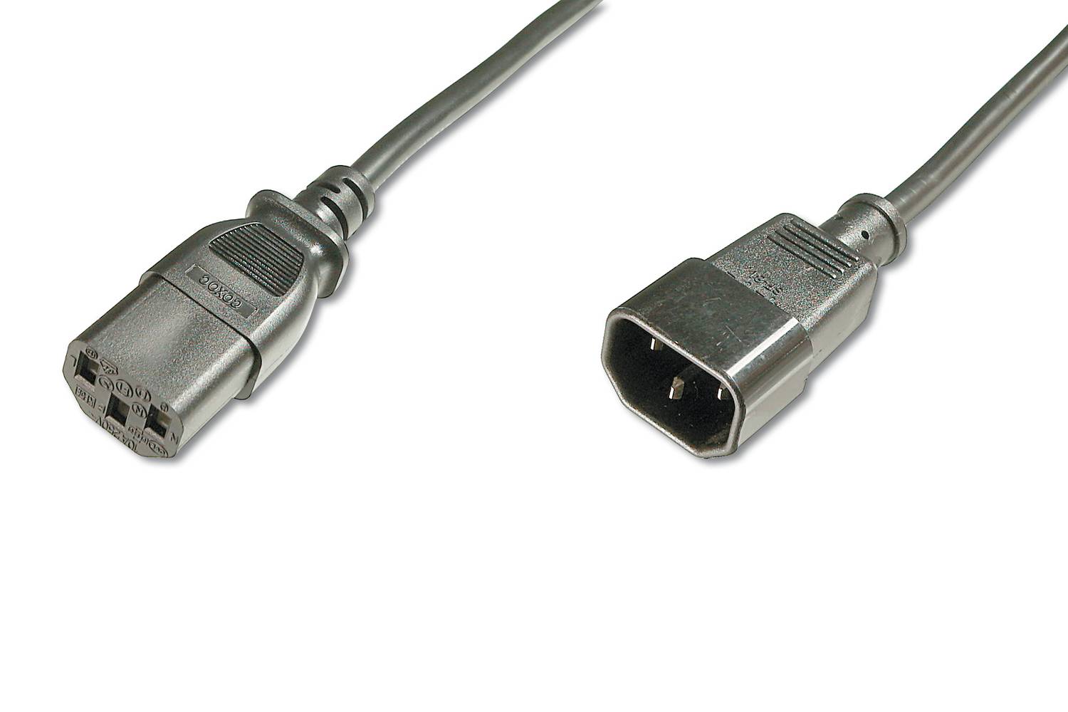 PC to Monitor Power Cable, C14 male - C13 female, 1.8 meters