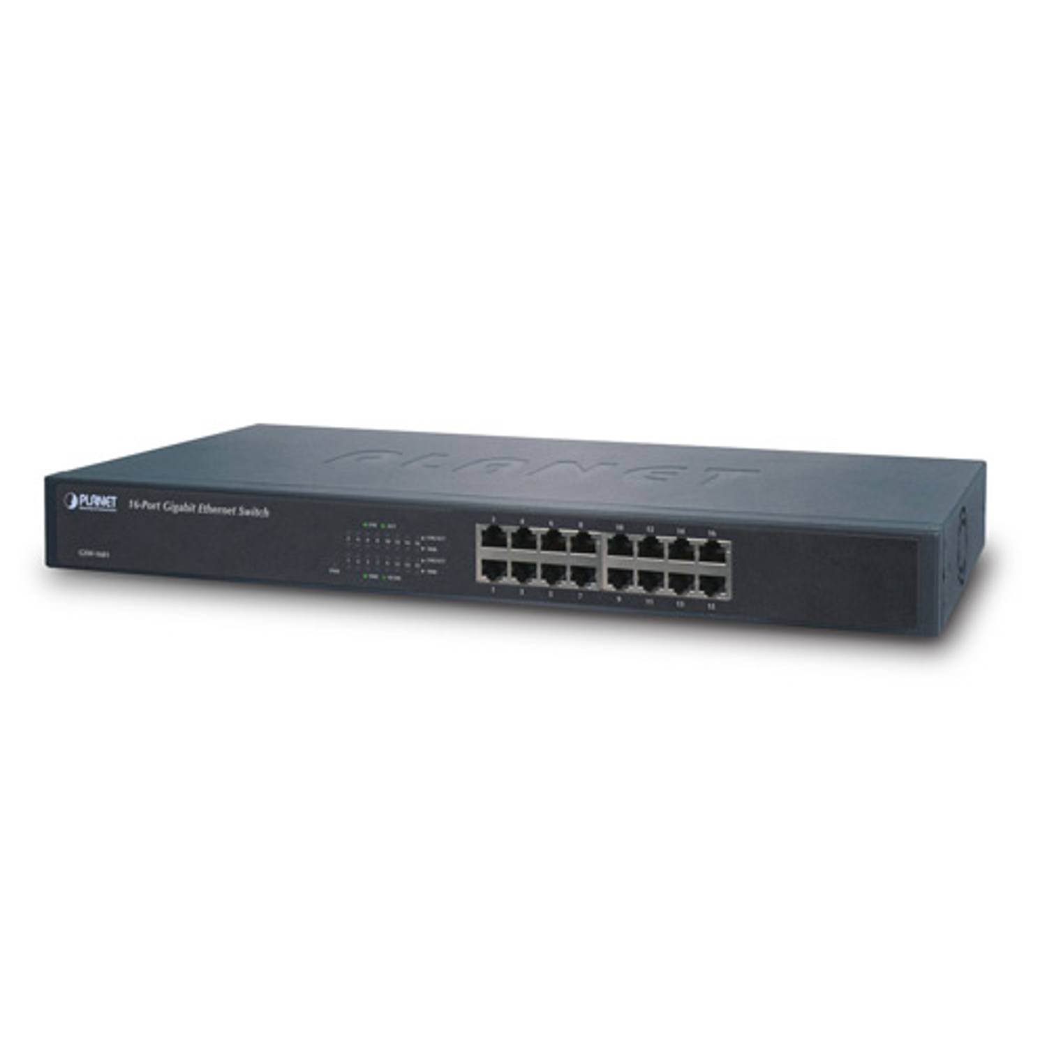 16-Port Unmanaged Gigabit Ethernet Switch 10/100/1000Base-T with Auto MDI/MDI-X and Jumbo Frame Support