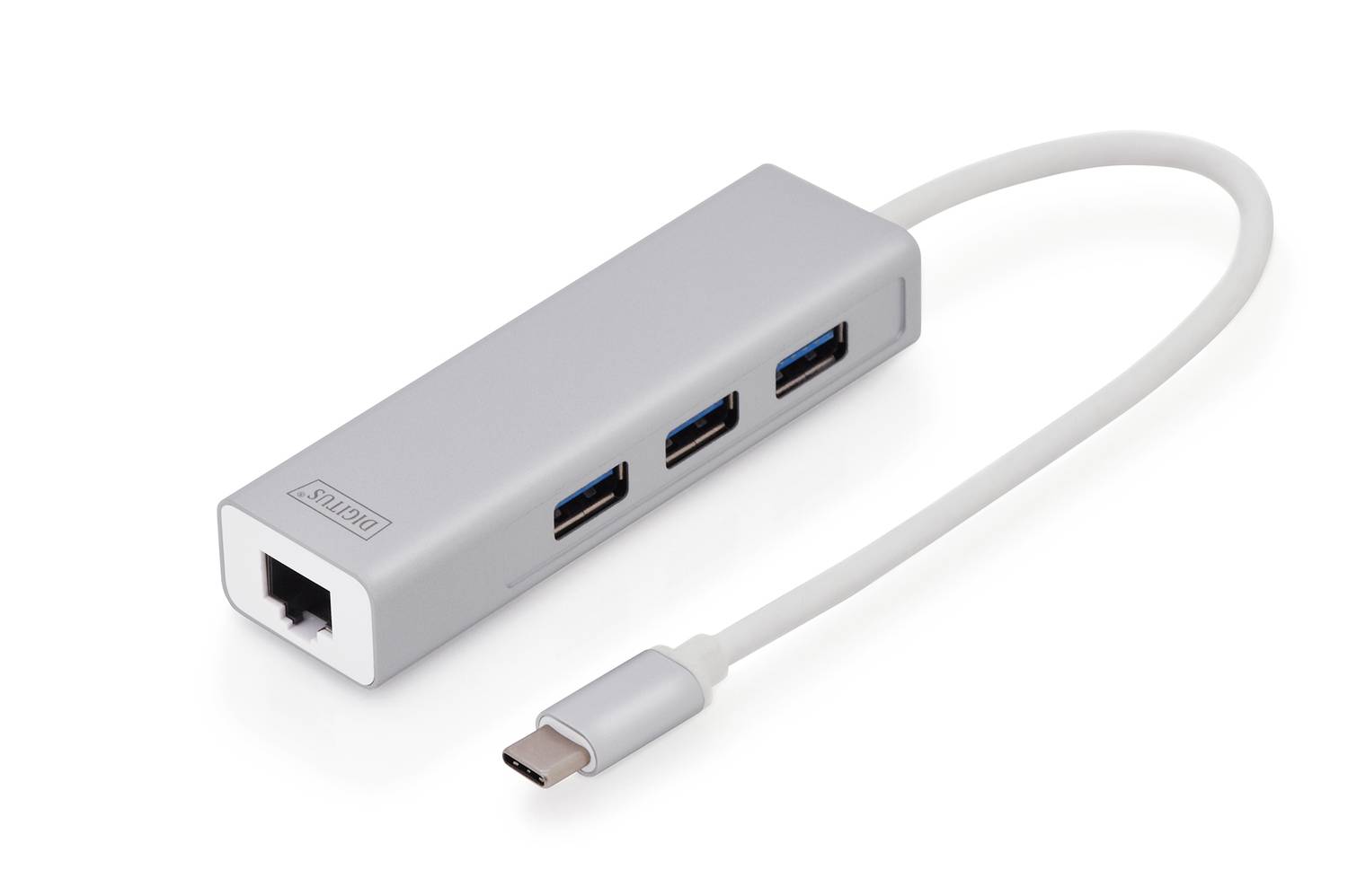Digitus USB 3.0 Hub  USB 3.0 Gigabit Ethernet Adaptörü, 1 x 10/10