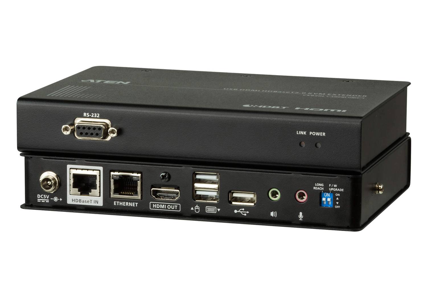 USB HDMI HDBaseT™ 2.0 KVM подовжувач сигналу (4K@100 м) для комп'ютерних кабелів з підтримкою USB, Ethernet та захистом ESD