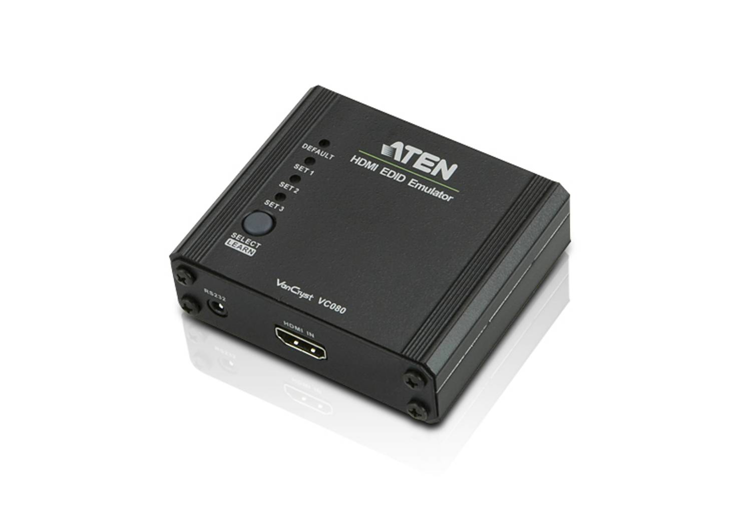 HDMI EDID емулятор ATEN-VC080, автоматичне управління EDID, підтримка 3D, HDCP, Dolby True HD, межі 480i-1080p, USB живлення, компактний дизайн