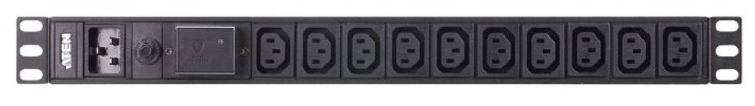 Базовий блок розподілу живлення 1U 16A з 10 портами, захист від перепадів напруги, підходить для серверних і телекомунікаційних систем