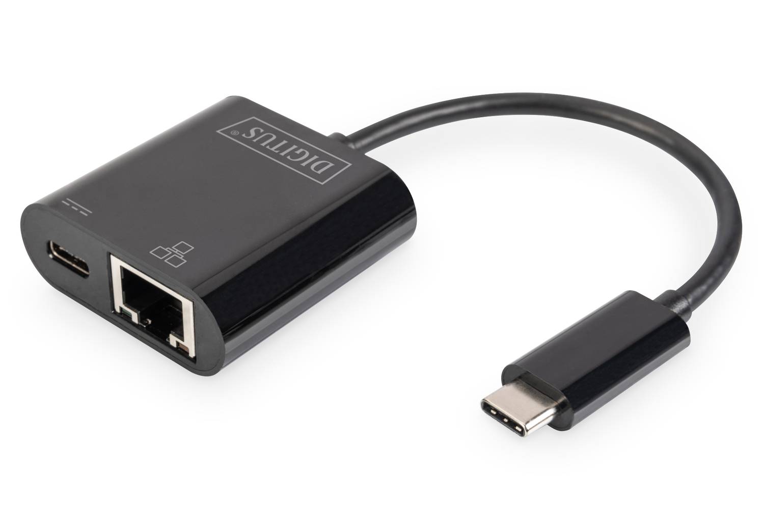 محول USB-Type-C جيجابت إيثرنت + PD مع وظيفة توصيل الطاقة
