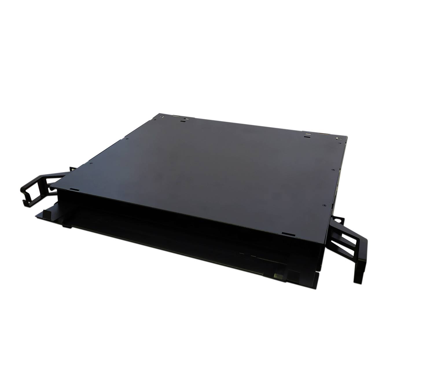 Панель патчей Beek 19" на 4 порта MPO, 1U, пустая, модель BC-FO-5MPC-24-12DLC/4, для подключения внешних кассет MTP/MPO