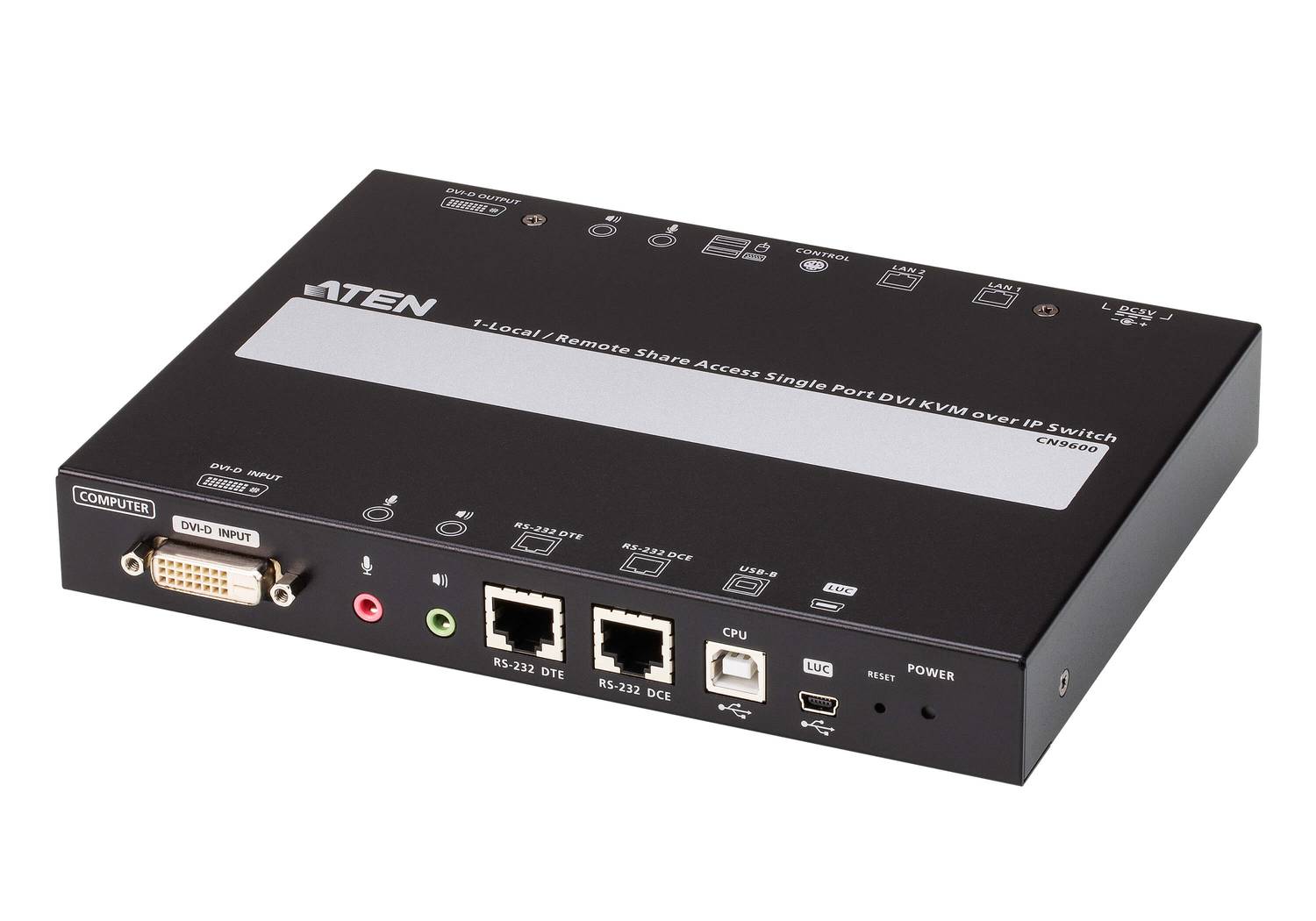 1-Local/Remote Share Access Single Port DVI KVM over IP Switch