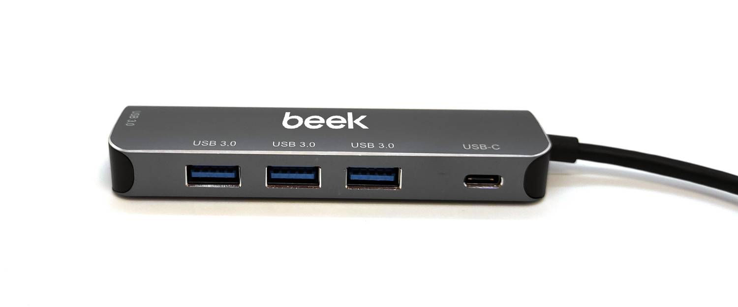 Beek 4 Port USB Tip C Hub + PD&lt;br&gt;4 x USB 3.0&lt;br&gt;1 x PD 3.0 port, PD şarj özelliği