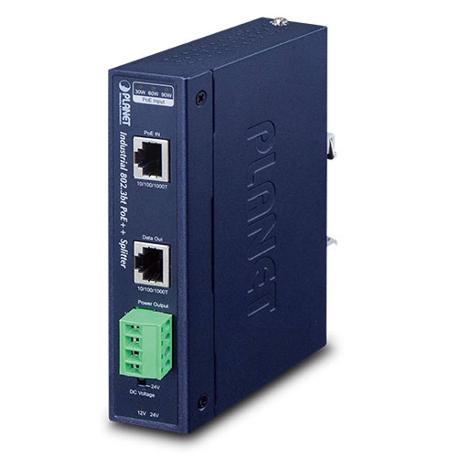 Endüstriyel Tek Port 10/100/1000Mbps 802.3bt PoE++ Splitter&lt;br&gt;Industrial Single-Port 10/100/1000Mbps 802.3bt PoE++ Splitter