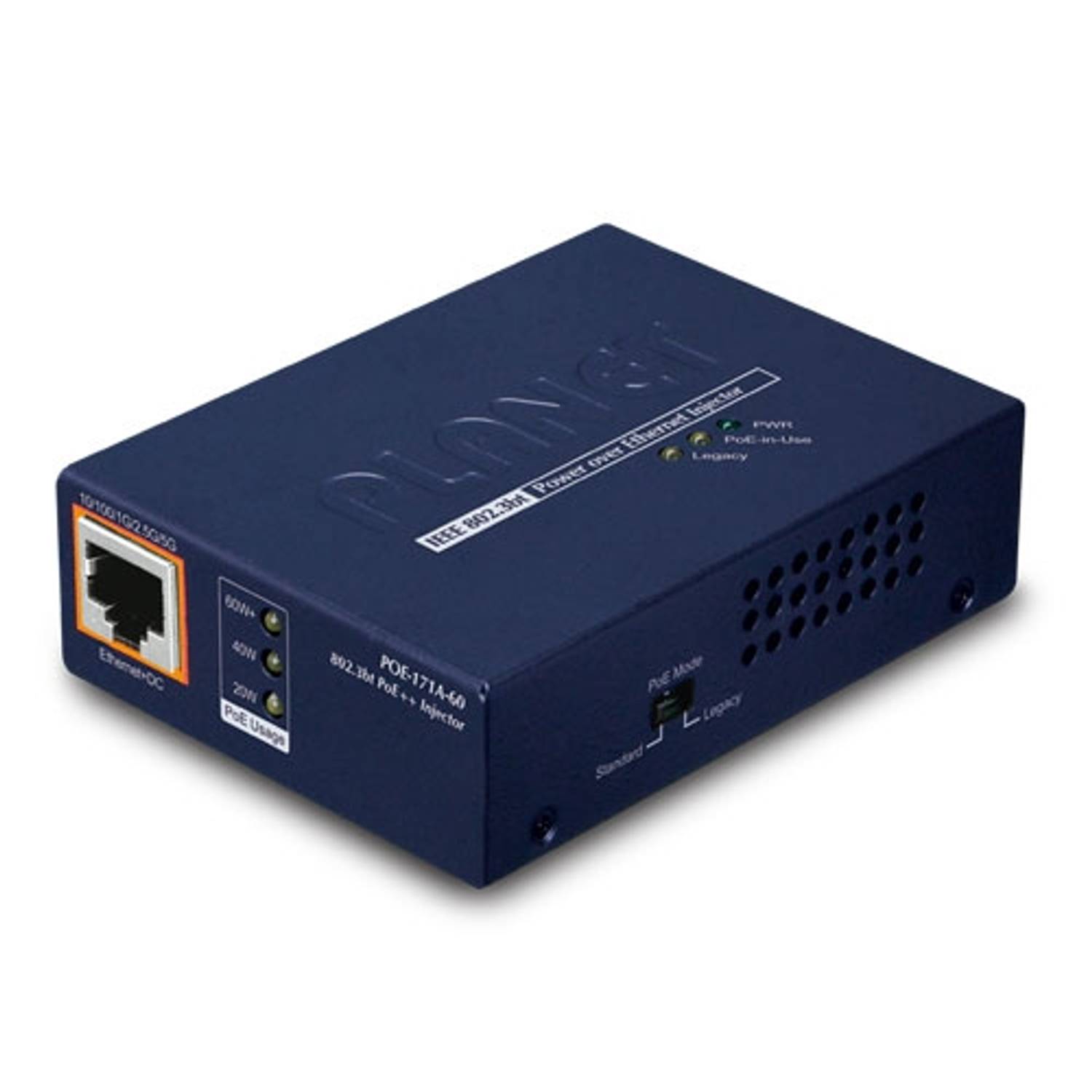 Single-Port Multi-Gigabit 802.3bt PoE++ Injector 60 Watts for Enhanced Power and Connectivity
