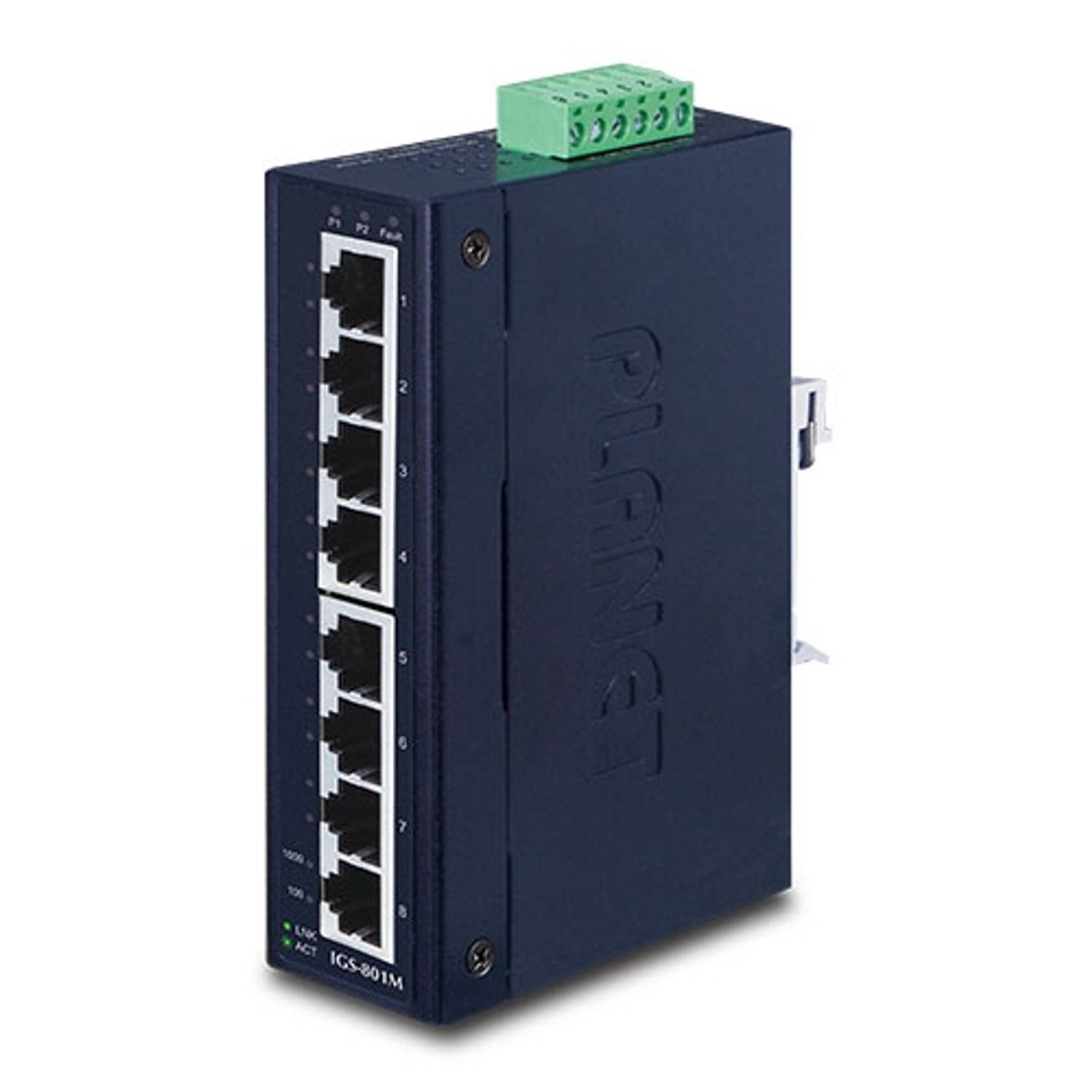 Yönetilebilir Endüstriyel Tip Ethernet Switch (Managed Industrial Ethernet Switch)<br>8-Port 10/100/1000Mbps