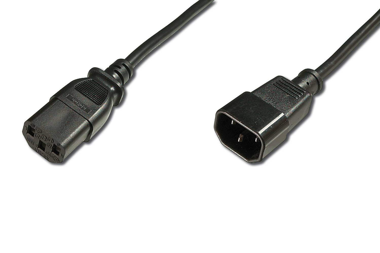 Beek Güç Kablosu Schuko C13 &lt;-&gt; C14, 1.8 metre, H05VV-F 3*1 5mm kare&lt;br&gt;Beek C13-C14 Power Cable 1.8M, H05VV-F 3*1.5mm2