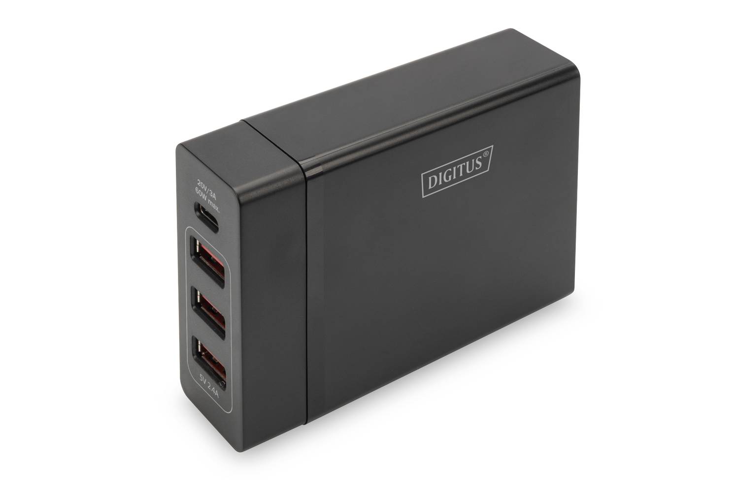 Digitus 4-Port USB Şarj Adaptörü, USB Tip-C&lt;br&gt;Digitus 4-Port Universal USB Charging Adapter, USB Type-C