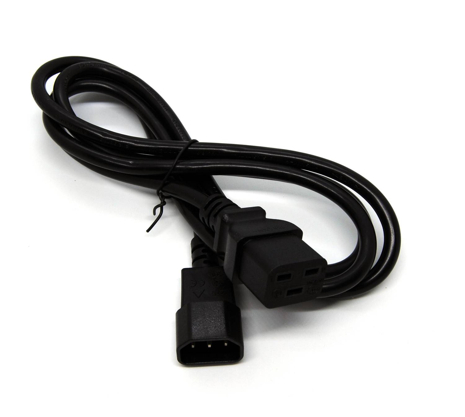 Beek Güç Kablosu, C14 <-> C19, 1.8 metre, H05VV-F 3*1 5mm kare<br>Beek C14-C19 Power Cable 1.8M, H05VV-F 3*1.5mm2