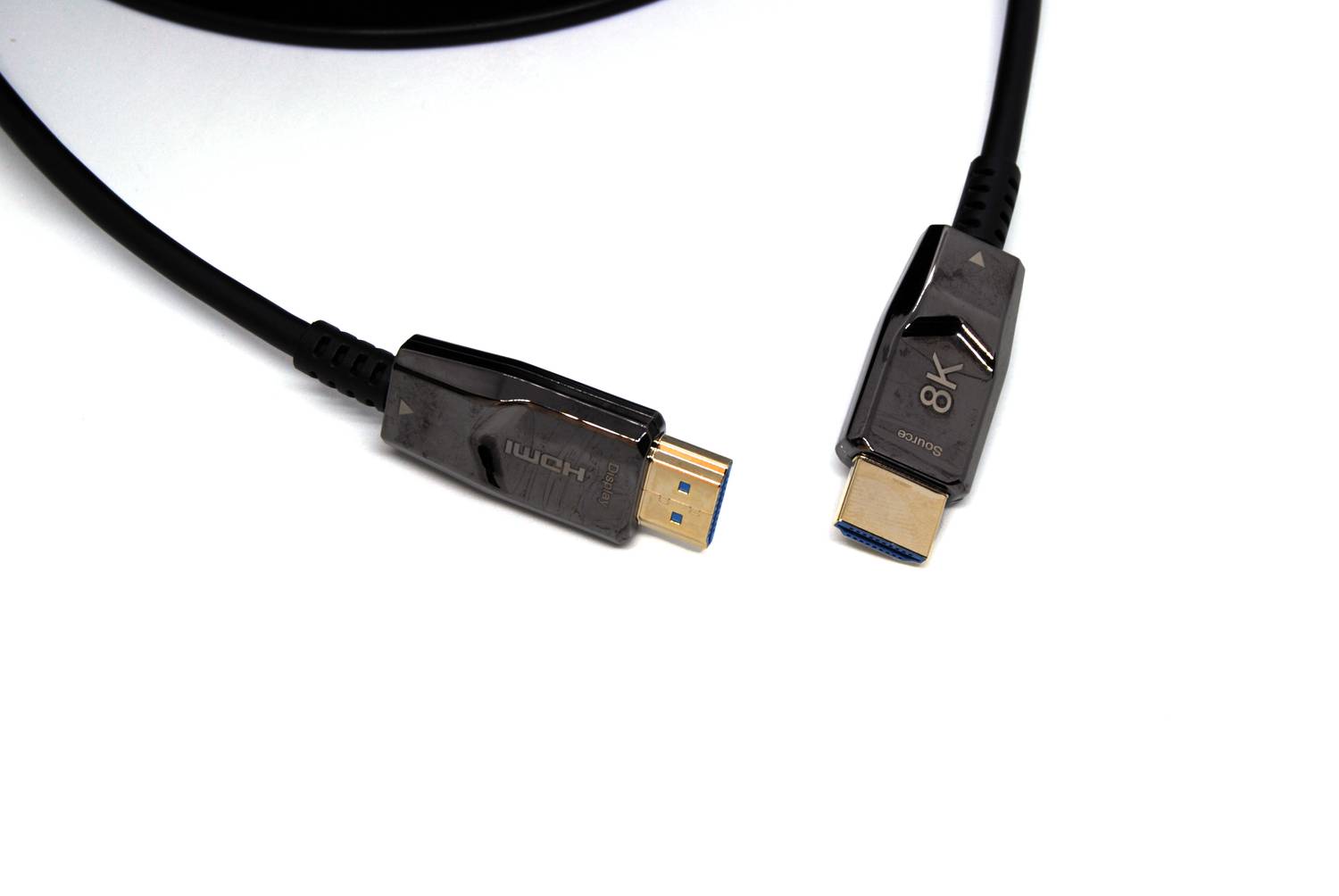 Кабель Beek HDMI 2.1 активний оптичний, 10 метрів, 8K60Hz, з'єднання типу A чоловічий/чоловічий, з золотим покриттям, чорний