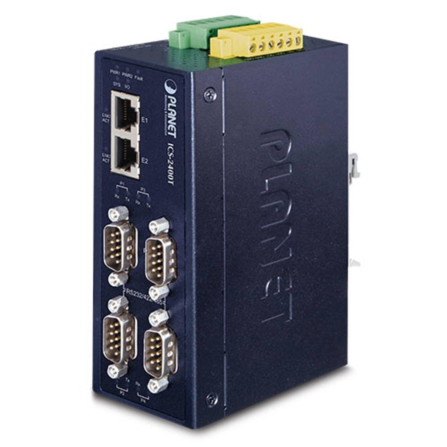 Industrial 4-port RS232/RS422/RS485 Serial Device Server