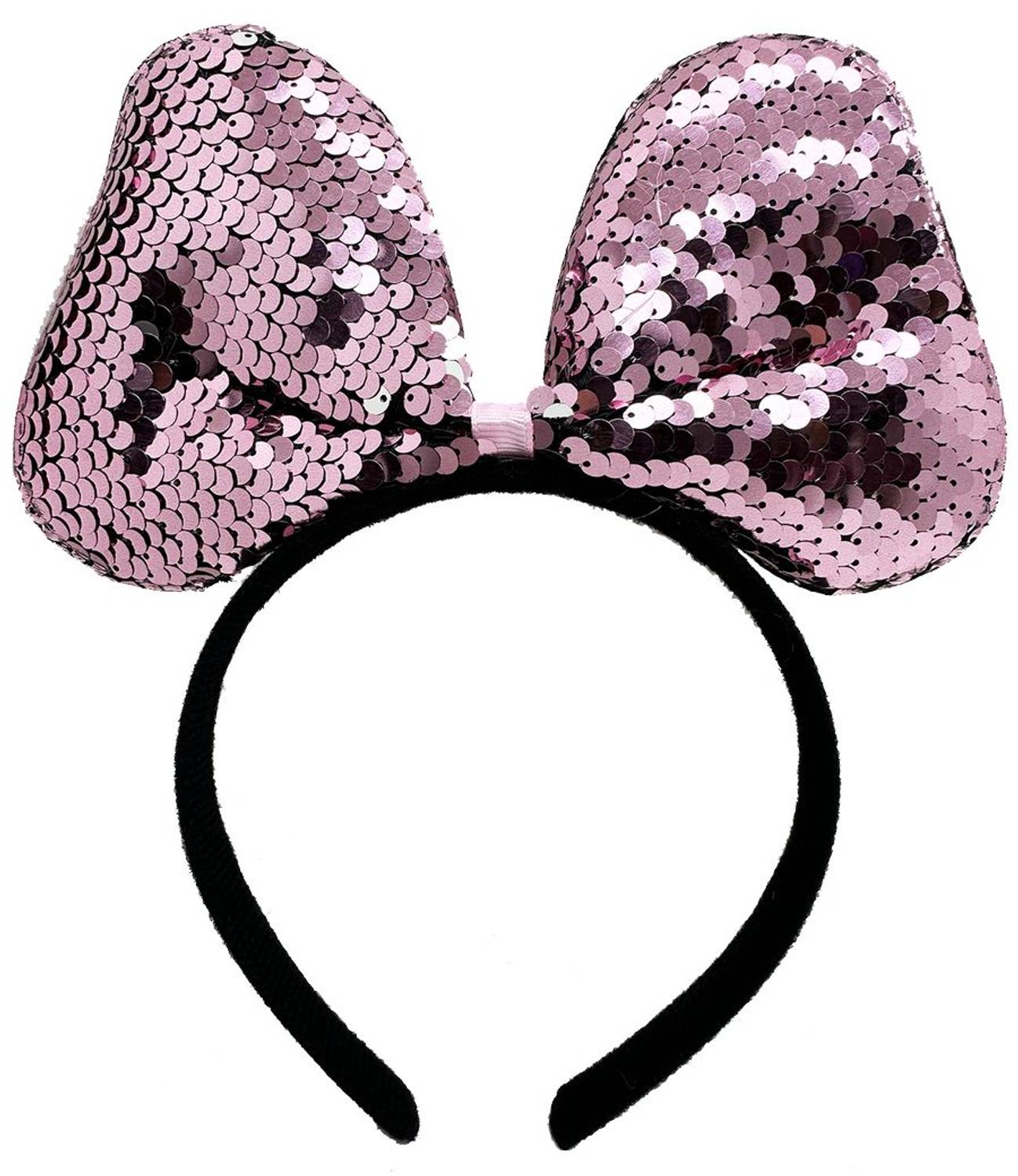 Така з кольоровими паєтками зі змінним кольором, рожево-срібляста, 20x16 см, для святкових подій та костюмованих вечірок