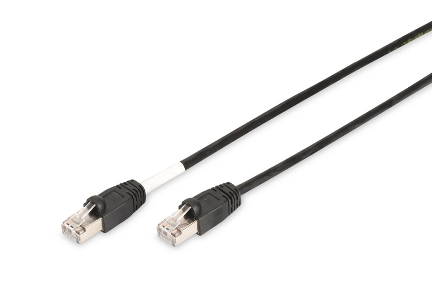Digitus CAT 6 Outdoor S-FTP Patch Cable 5m Black UV and Corrosion Resistant Copper with Kink Protection and Strain Relief