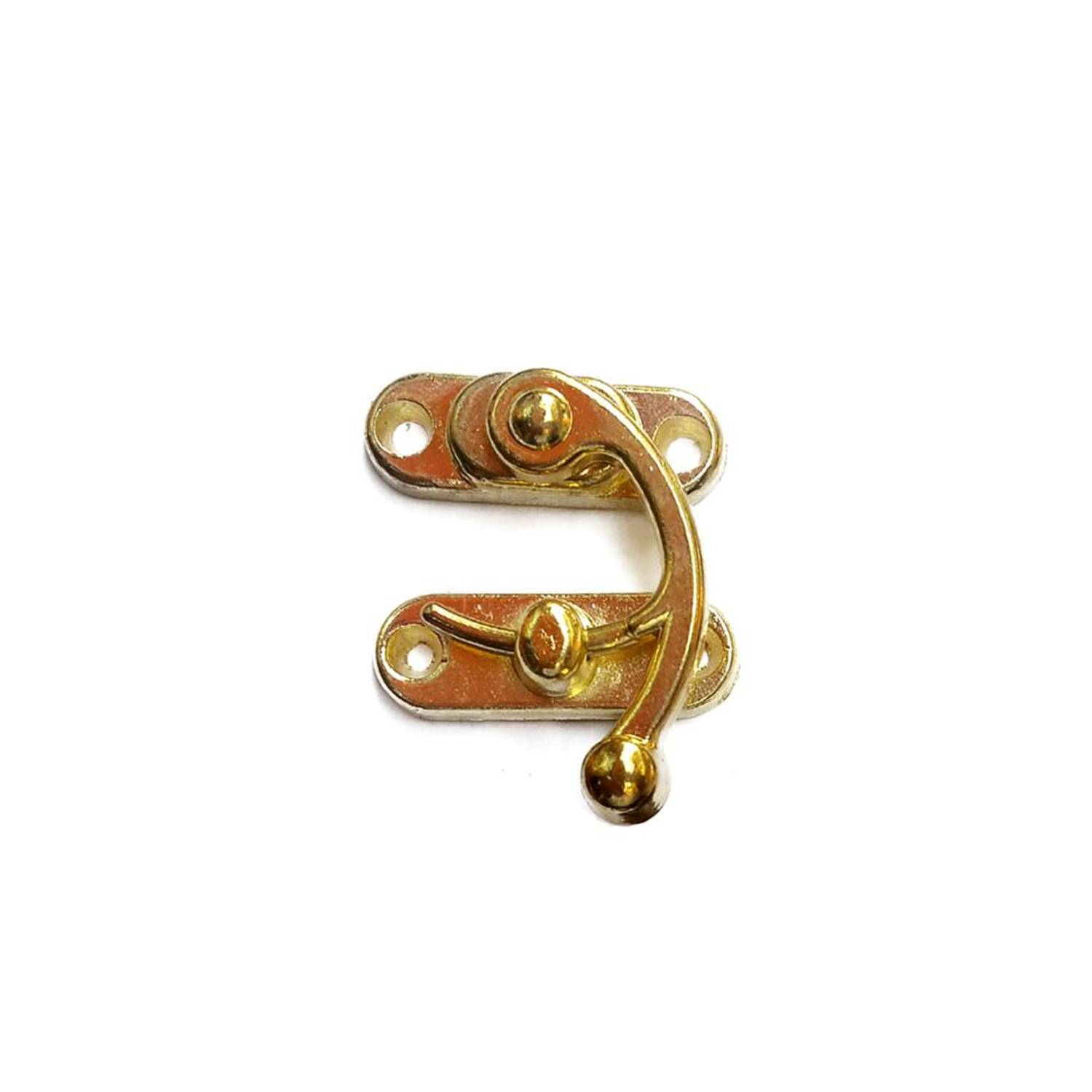 Затискач пружини для дерев'яних ящиків - малий 28x33 мм, жовтий, 100 шт, надійне закриття і захист вмісту