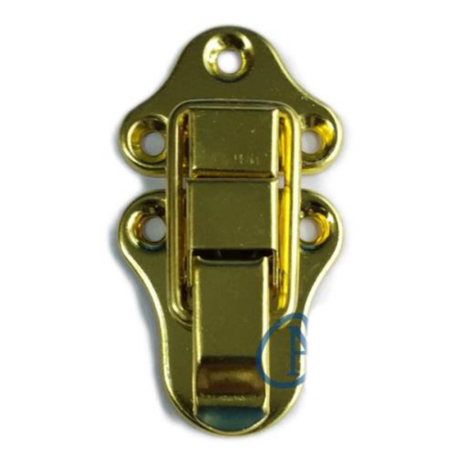 Золотий замок-кліпса для скриньки та коробки 72x40 мм, 1 шт, надійне закриття, естетичний вигляд, виготовлений з металу