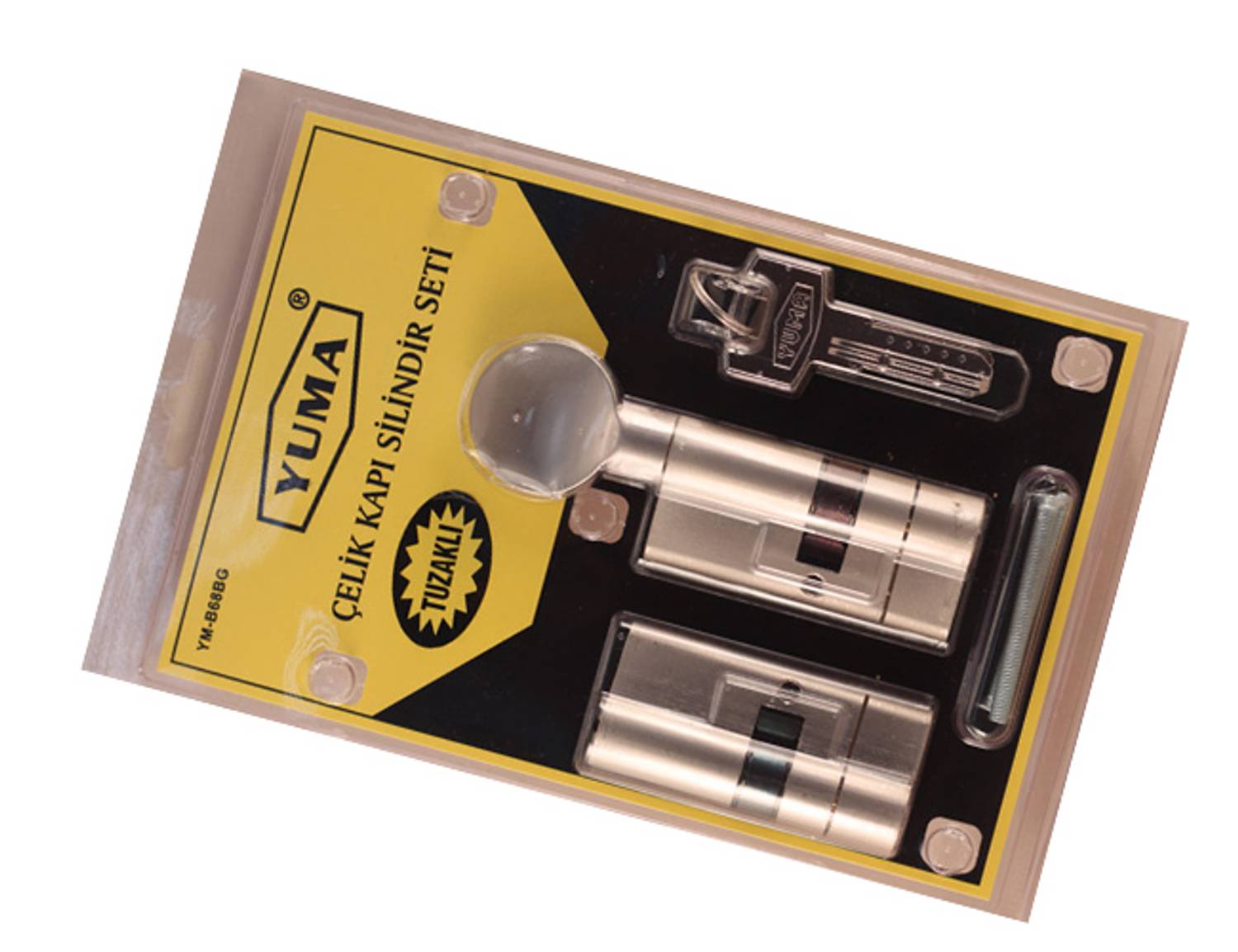 مجموعة مغلقة من 68 مم من مجموعة بركس نحاسي مغلقة - لون أصفر