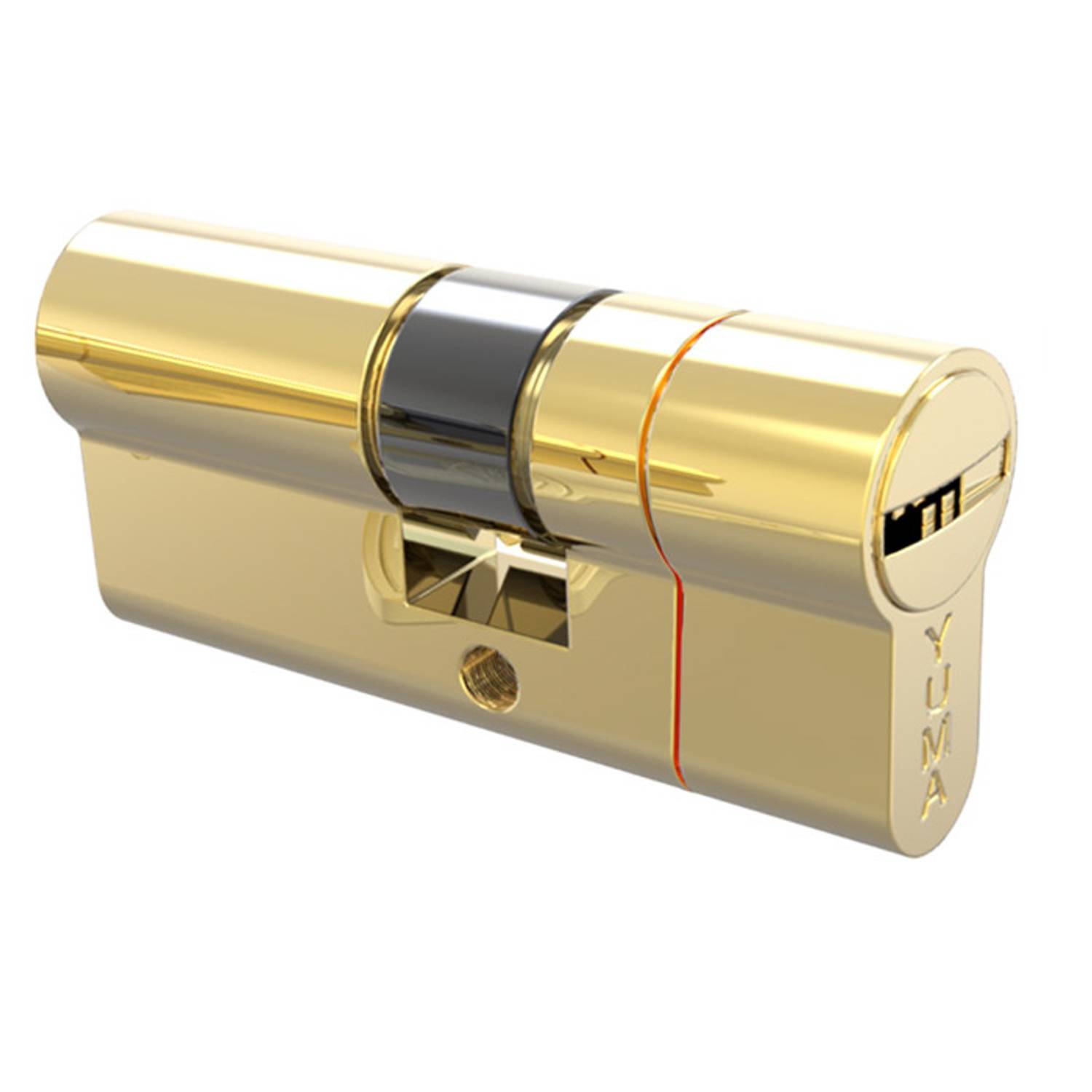 قفل الأمان ببرميل كروي بسماكة 68 مم من يما مع آلية فخ وإطلالة ساتانية أنيقة