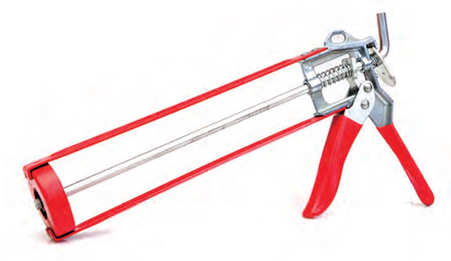 مسدس سيليكون محترف بتصميم هيكلي مريح، معدني ومتين، قابل للاستخدام مع خراطيش سيلكون بسعة 300 مل، مثالي للتعمير والصيانة