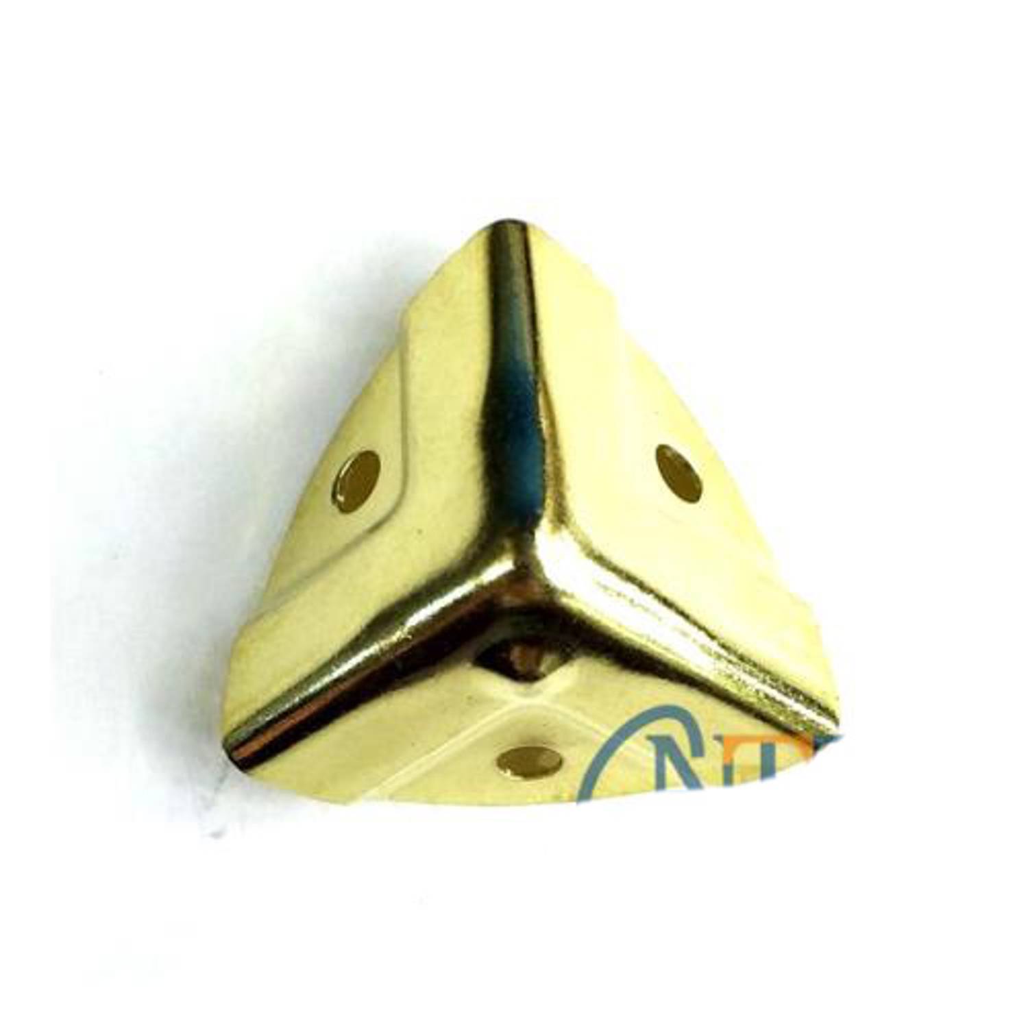 Декоративний кутник для коробки - 35x22 мм, маленький, яскраво-жовтий, 1 шт, з високоякісного металевого сплаву