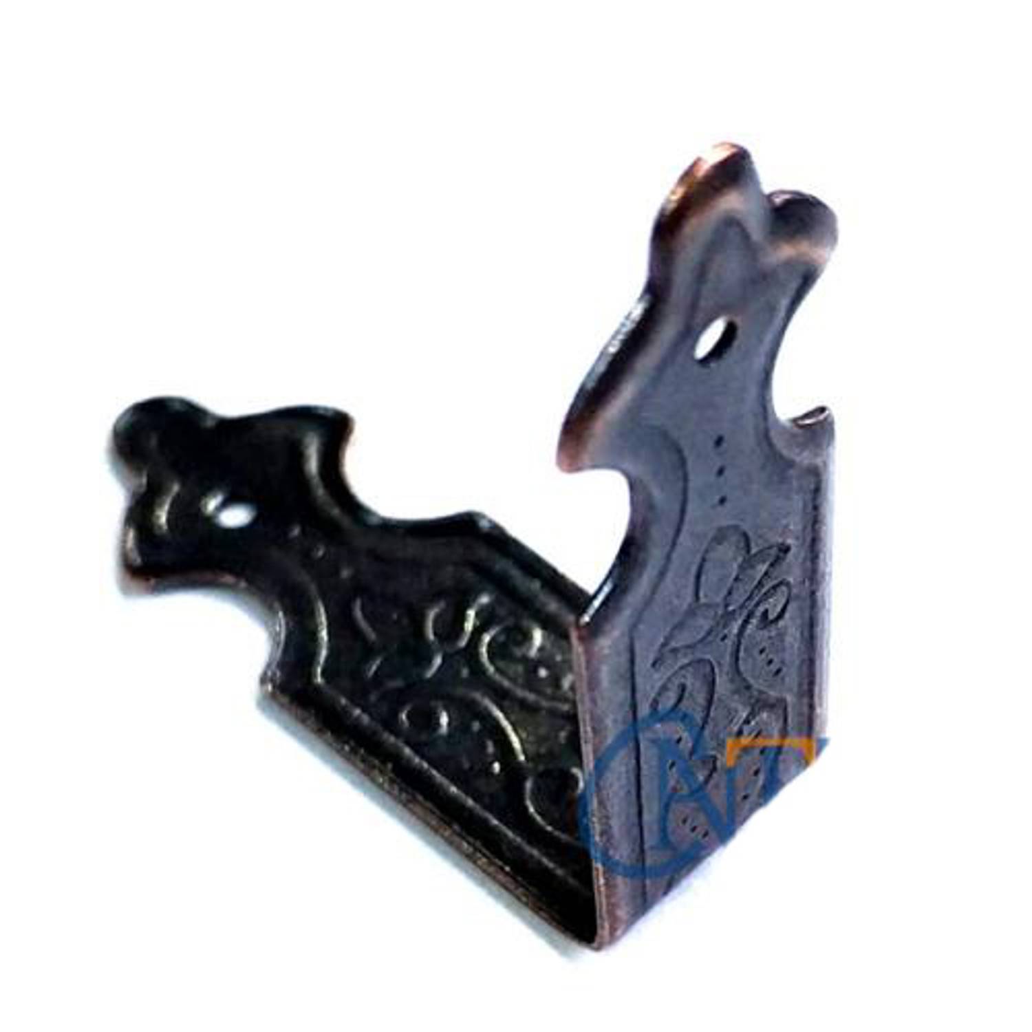 Декоративные уголки для коробок, 11x32 мм, состаренный вид, 100 штук, металлические, защищают углы и придают стильный антикварный вид