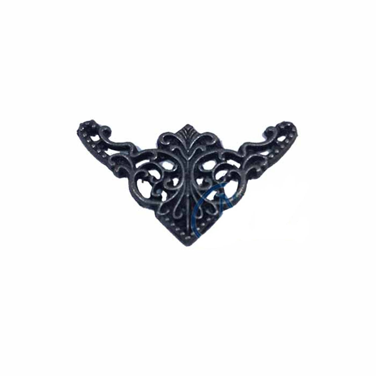 زخرفة الزاوية الصغيرة، 19x34 ملم، بلمسة قديمة، 100 قطعة، تضيف لمسة جمالية للأثاث والإطارات وتصميم عصري فاخر