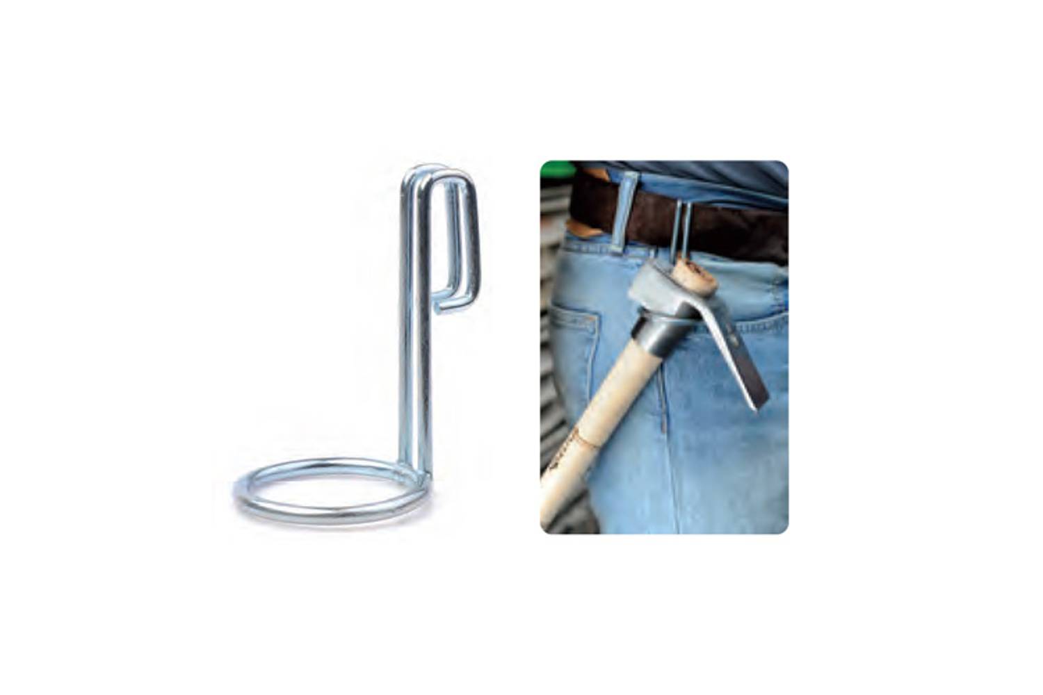 Кільце для молотка - для зручного носіння на ремені, міцна металева конструкція, безпечне закріплення інструментів, легкий доступ, підходить для професіоналів та хобі