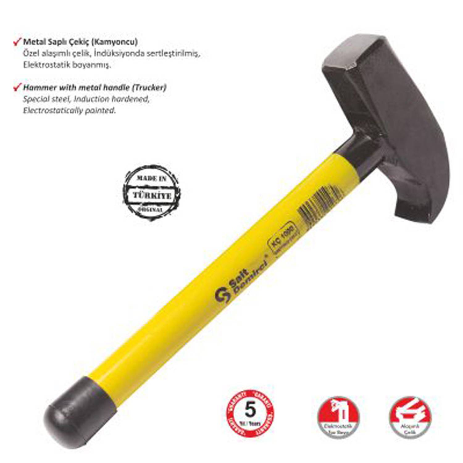 S.D. Kamyoncu Metal Saplı Çekiç 500 gr