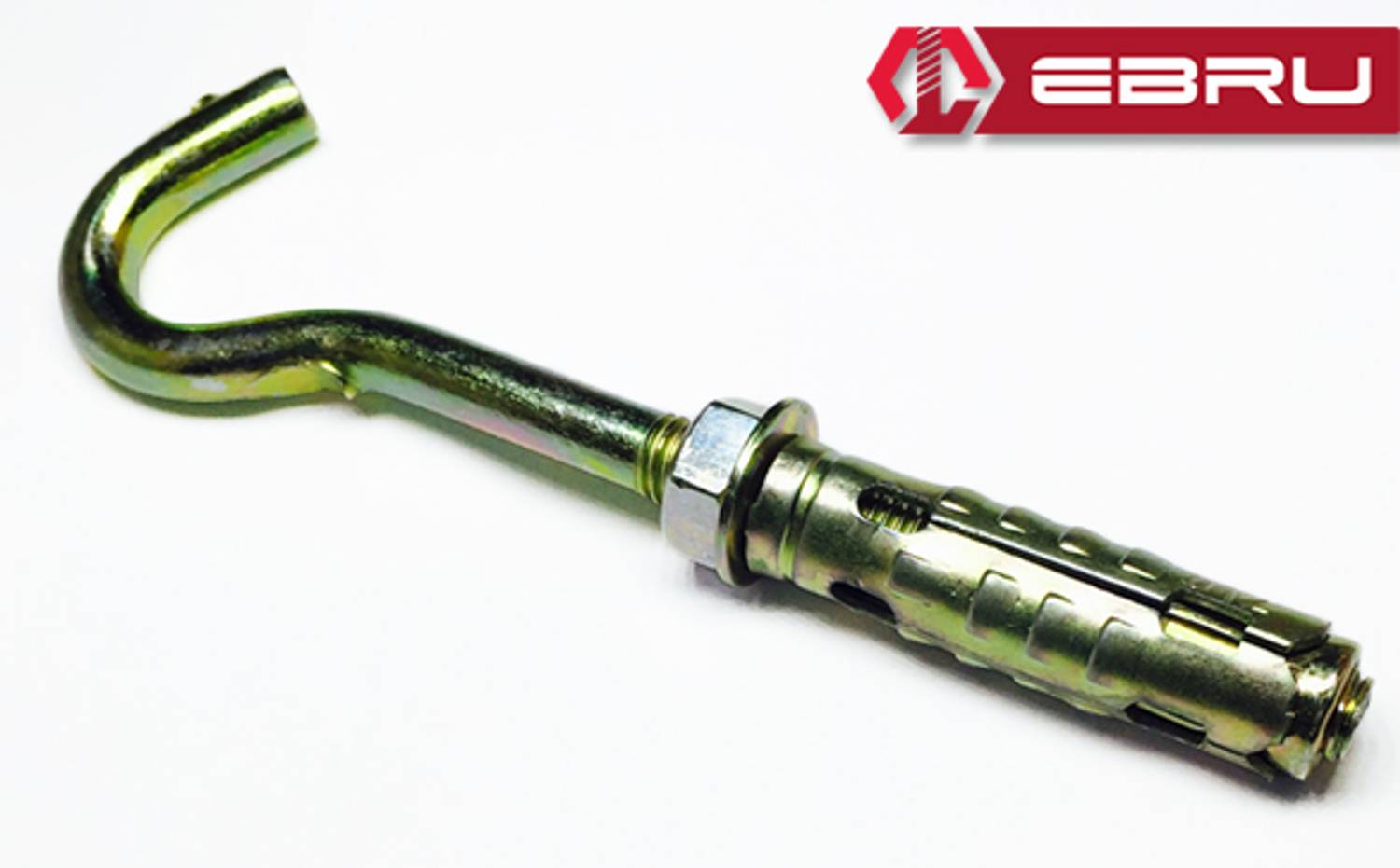 Дюбель стальной с футболкой и крючком M6 - 100 штук, для крепления легких и средних нагрузок, высокая прочность и надежность