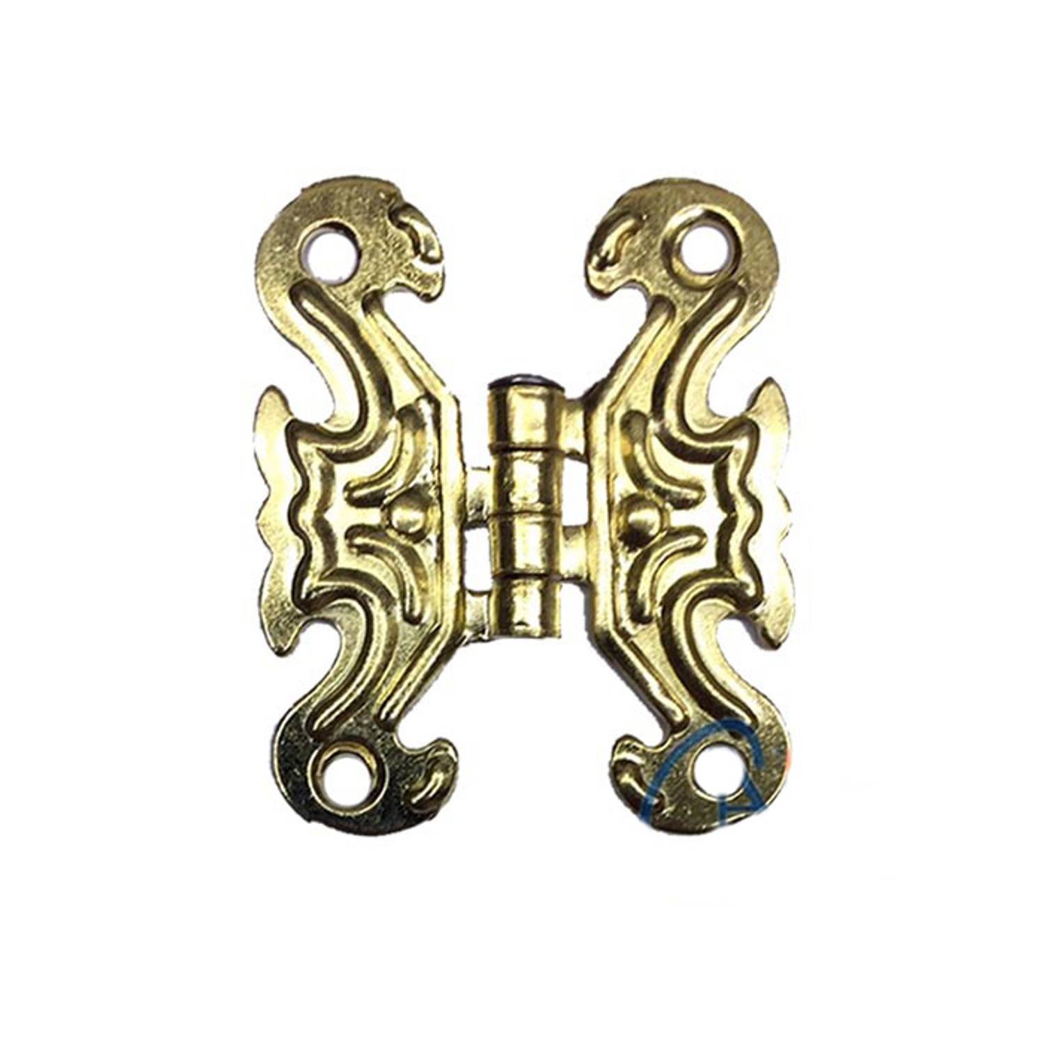 Декоративные металлические петли «бабочка» - малые, желтые, 100 штук для мебели и декоративных проектов