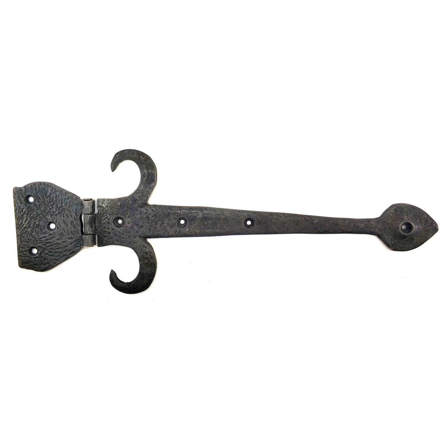 مفصلة نحاسية مزخرفة بطراز عتيق - 137x390 مم، تشطيب أكسيد، مثالية للأبواب والمفروشات الكلاسيكية