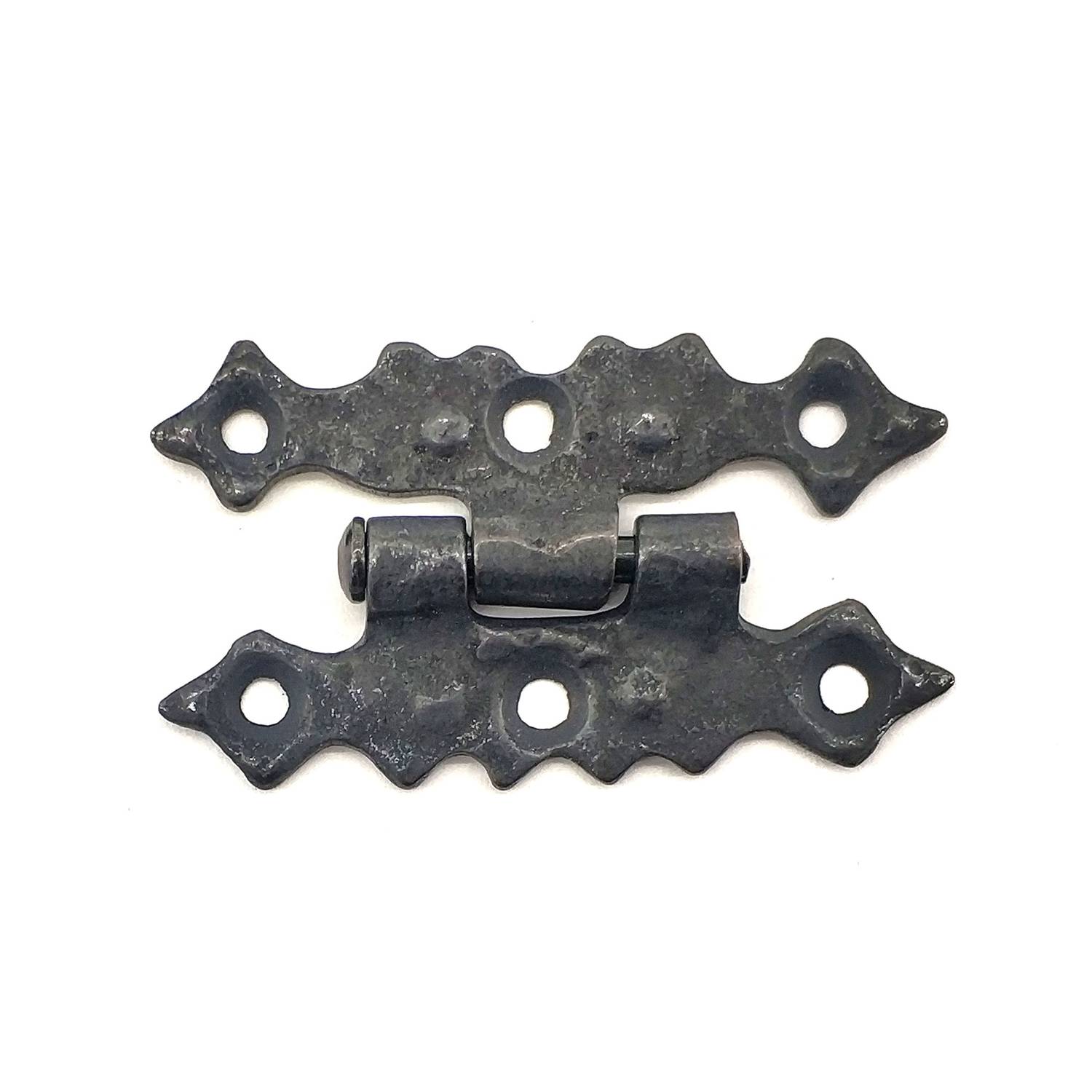 Декоративные латунные петли в антик стиле "Звезда" 63x36 мм с оксидным покрытием для дверей и крышек