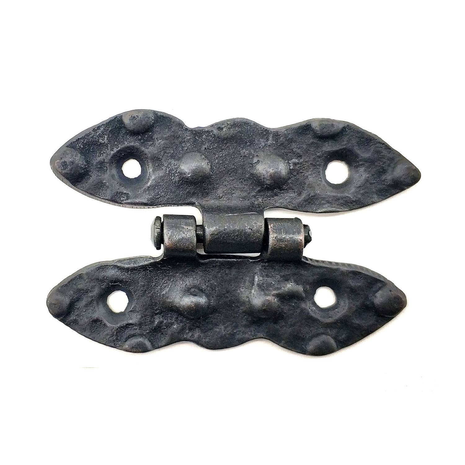 مفصلة نحاسية ديكورية بطراز عتيق - 75x50 مم، مغلفة بالأكسيد، مثالية للأثاث الخشبي والمشاريع الترميمية