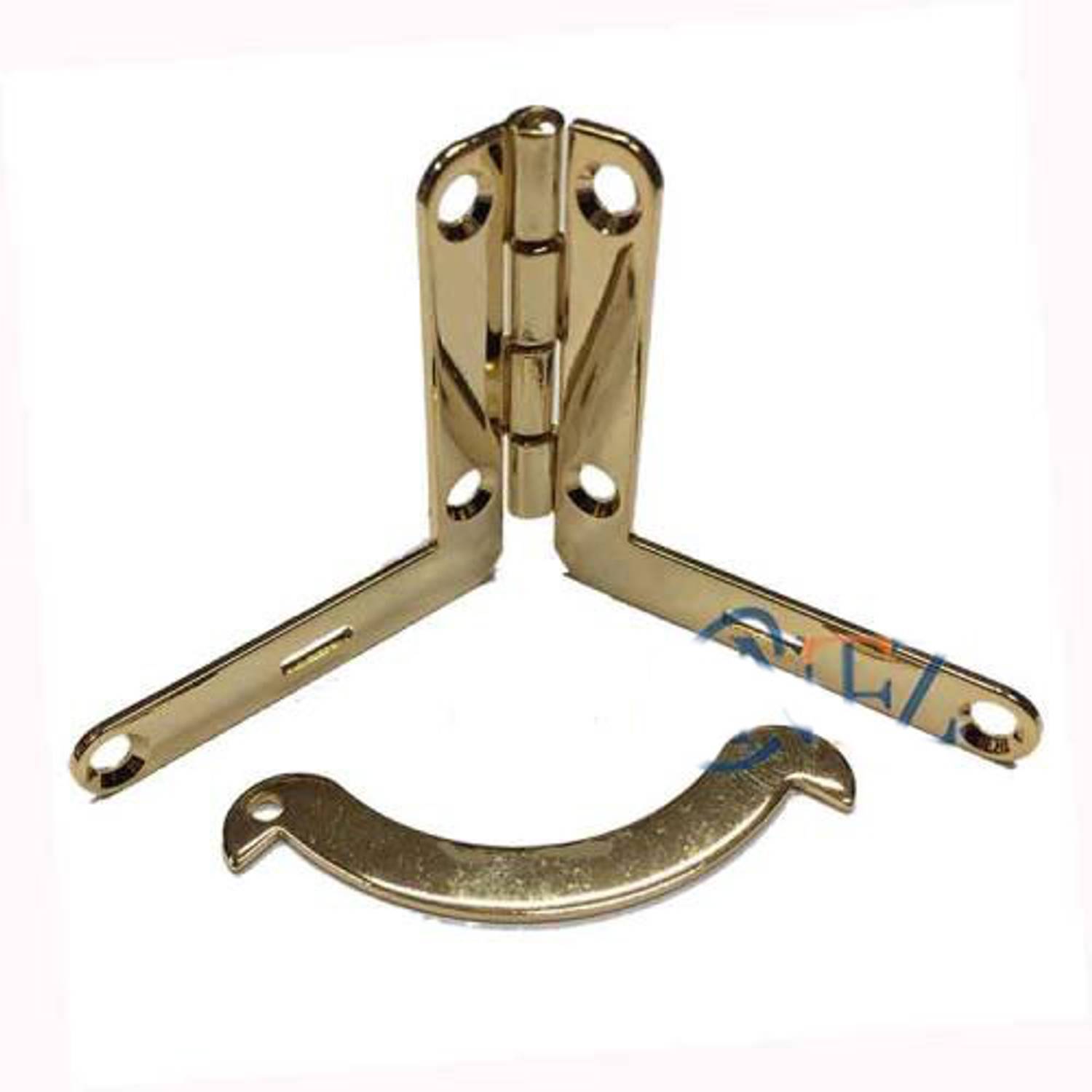 مفصلة مقصية - 16x36x76 مم، ذهبية، قطعة واحدة، مثالية للأثاث وتوفر فتحاً بزاوية 180 درجة مع تصميم أنيق ومتين