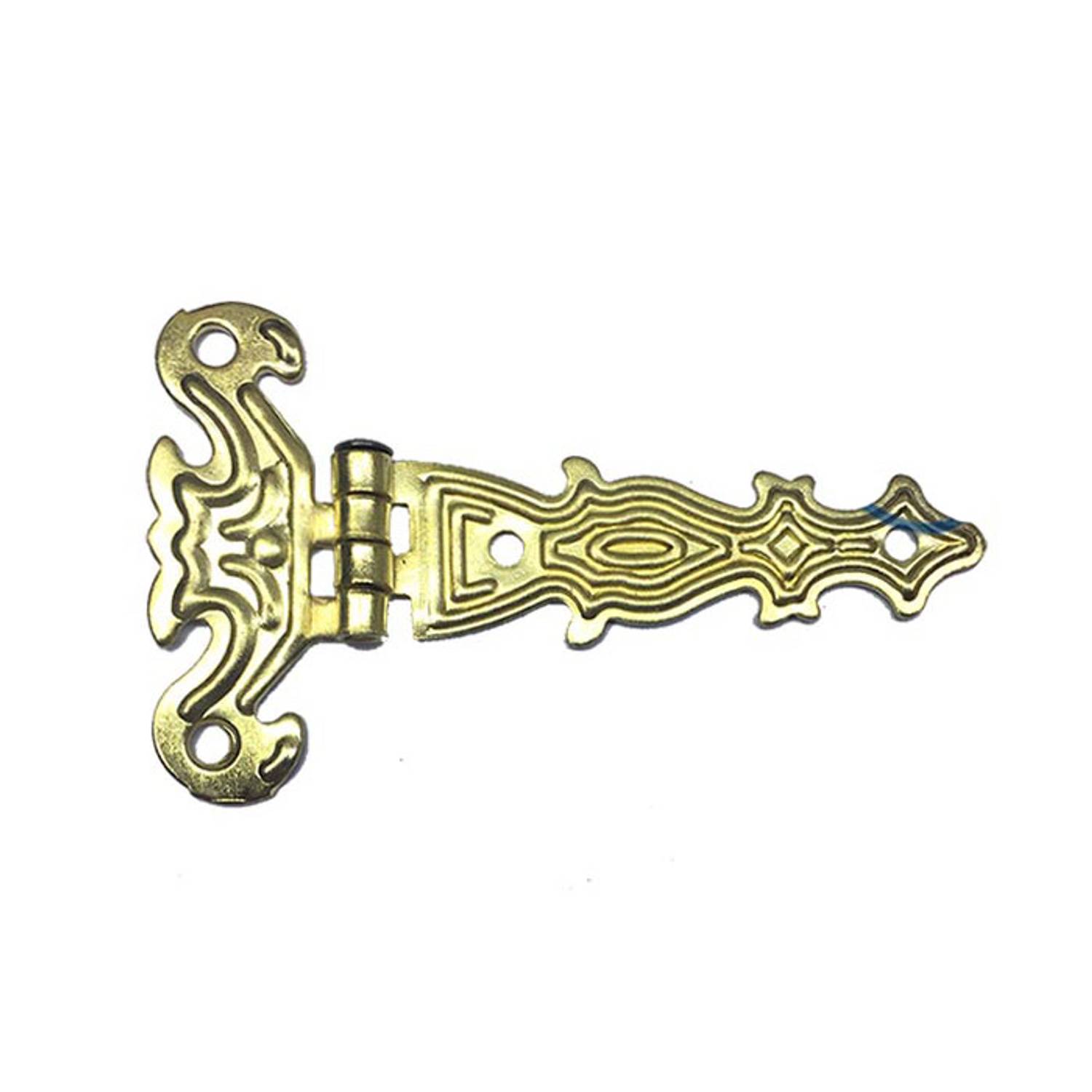 Декоративные одноухие петли из металла 40x68 мм, маленькие, желтые, 1 шт для деревяных ящиков и шкафов