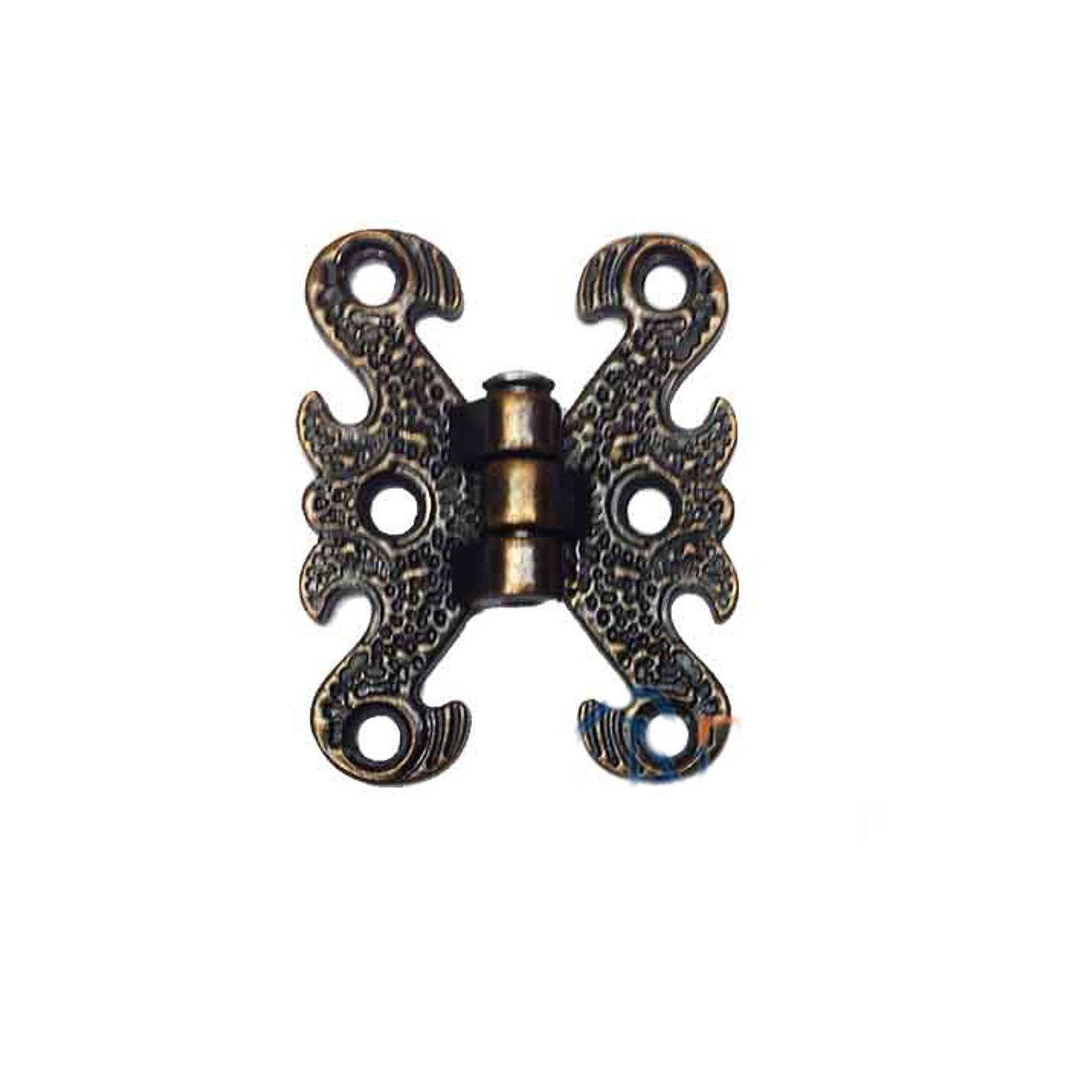 Замковая бабочка Zamak - маленькая, 30x40мм, оксидированная, 1 штука, для декоративных и деревянных изделий