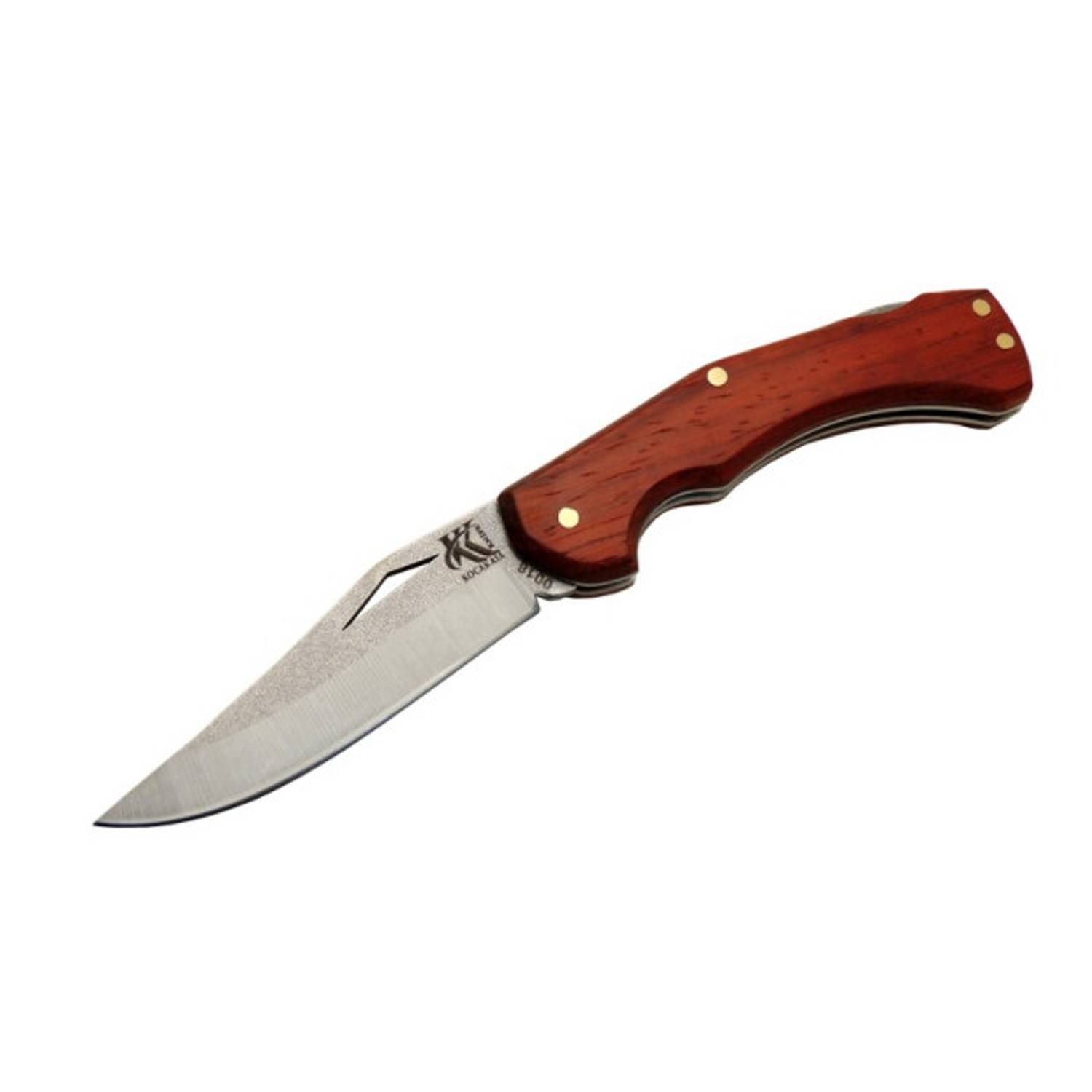 Ніж для полювання Atak, 18 см, з нержавної сталі, ручне відкриття, ергономічна ручка, зручна переноска на пояс, ідеальний для кемпінгу та колекціонування