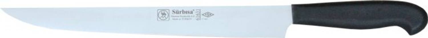 Ніж для нарізки м'яса Sürmene 31 см, професійний, виготовлений з вуглецевої сталі, для точних нарізок та роботи з великими шматками м'яса