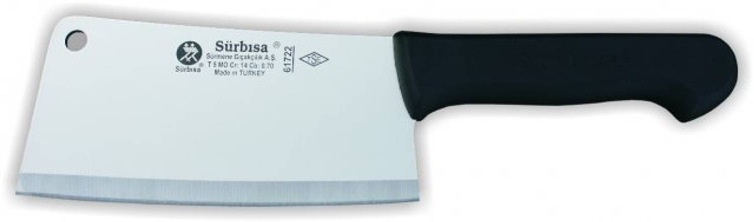 فأس سشمير التقليدي 20 سم للذبح، مثالي لتقطيع اللحوم والخضار، مصنوع من فولاذ عالي الكربون بتصميم مريح ودائم