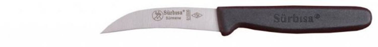 Нож для овощей Sürmene с изогнутым лезвием, длина 8 см, высококачественная нержавеющая сталь, эргономичная ручка, идеально подходит для точной нарезки овощей