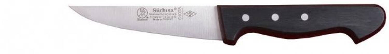 Ніж для обрізки шкіри Sürmene Kasap 10,5 см - компактний, з нержавіючої сталі, ергономічна ручка, ідеальний для обробки м'ясних продуктів