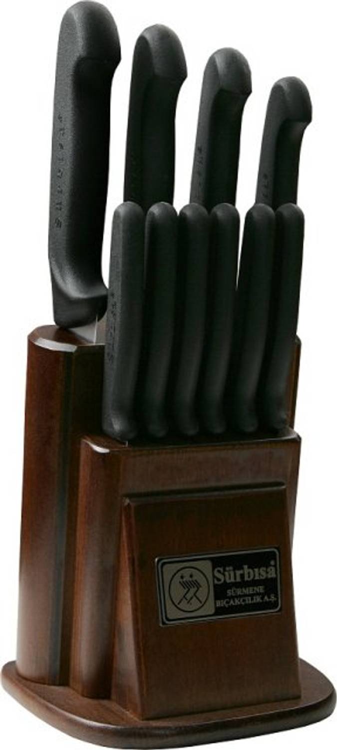 Набір кухонних ножів Sürbısa 61501 з 10 предметів, виготовлених з нержавіючої сталі, ергономічні ручки, висока різкість і відмінний баланс