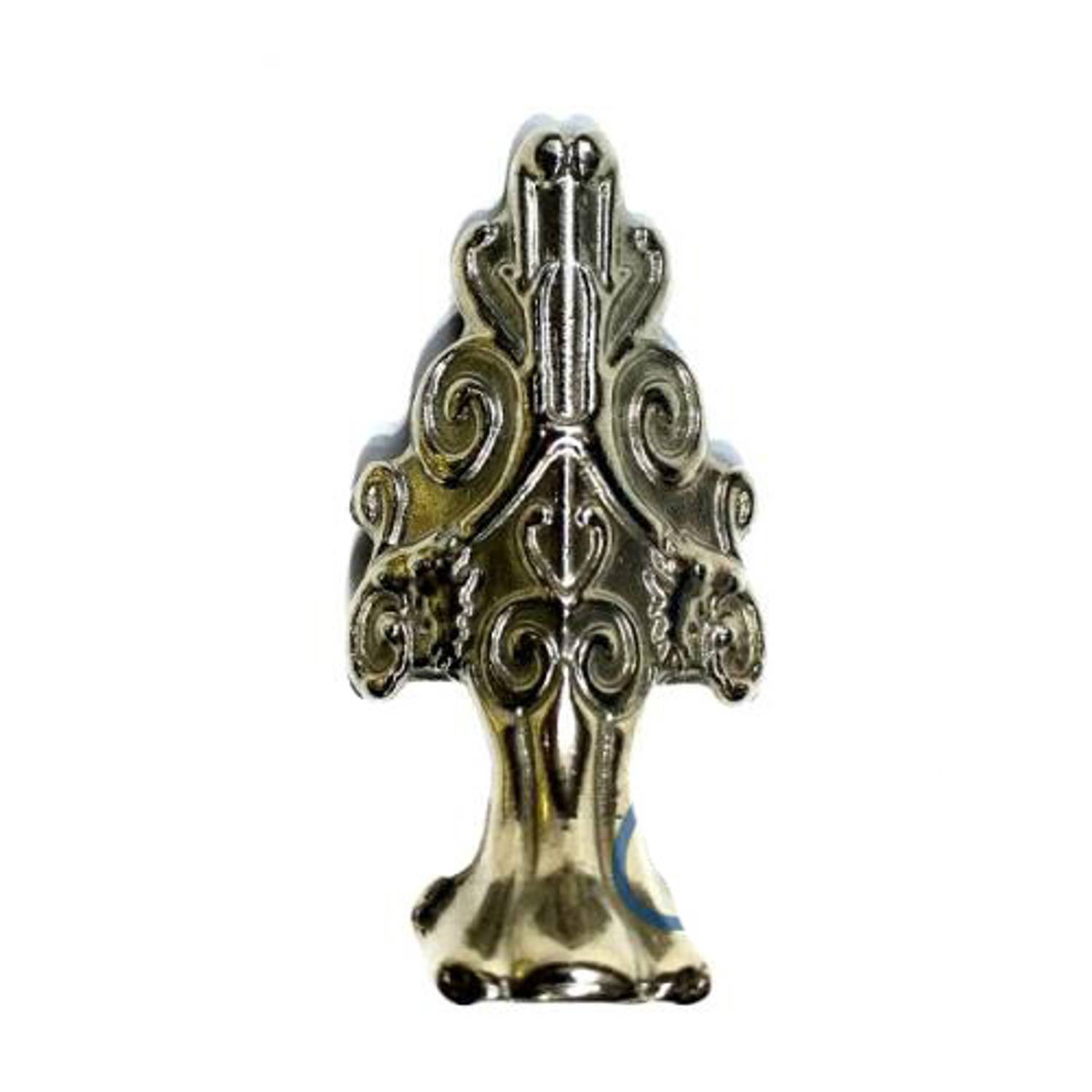 Ножка Lükens для ящика, высота 4 см - никель, идеальный выбор для современных и прочных мебельных решений