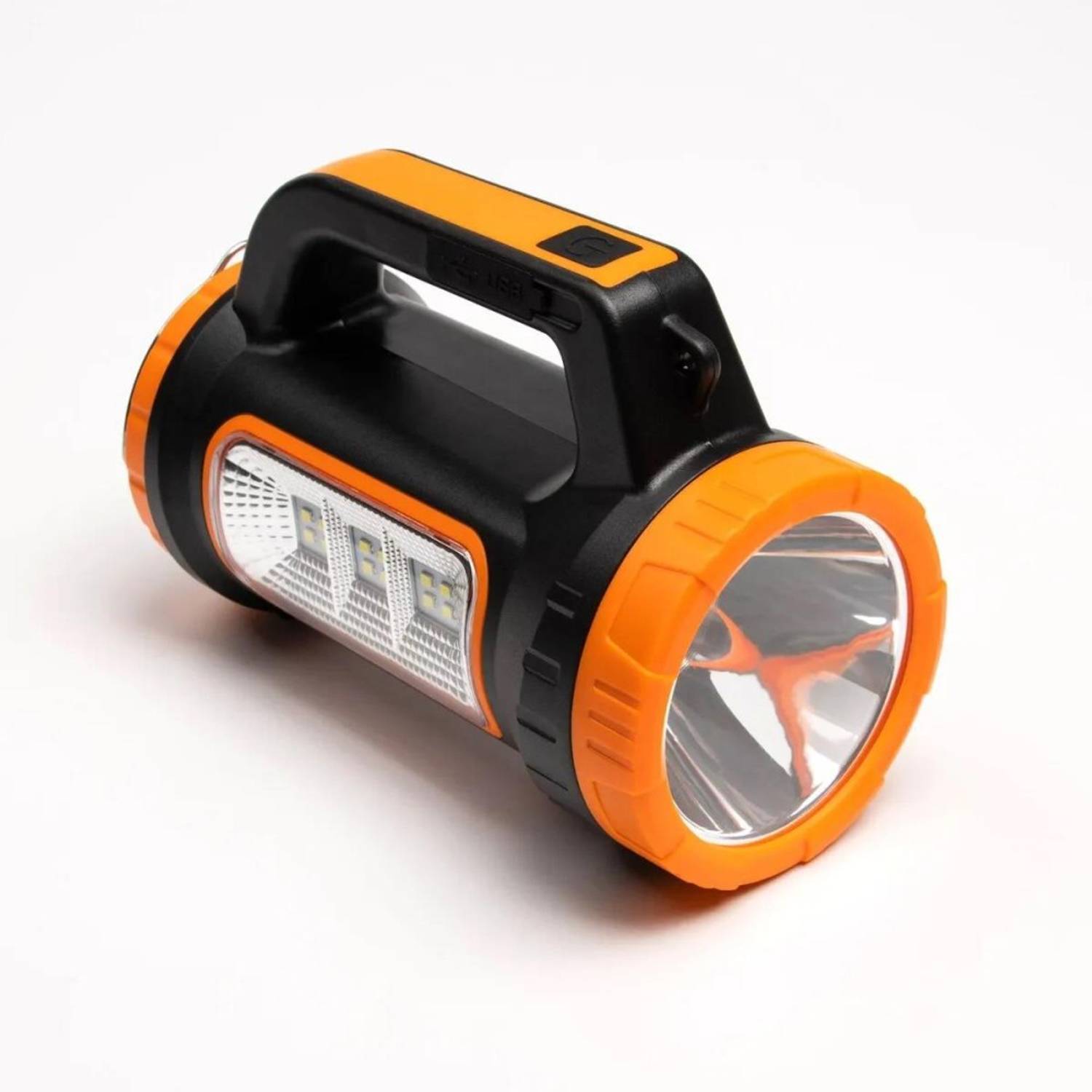 Потужний DLED-фонарик KA-779 з панеллю сонячної енергії, дальністю 1 км, USB виходом та 2-ступеневим освітленням