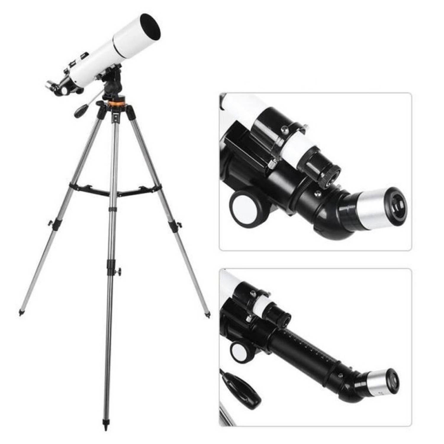 Монокулярный телескоп высокой четкости CF50080 для наблюдения за небом и землей с увеличением 350x, включает в себя фильтры и штатив