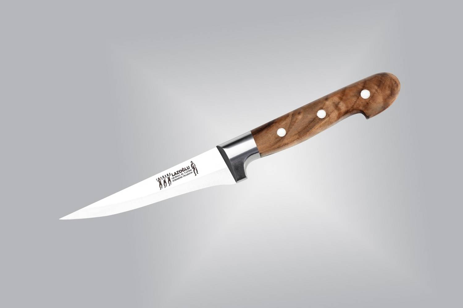 Ручна кістка-скробок ножа Sürmene No:0 з ергономічною дерев'яною ручкою для професійного та домашнього використання