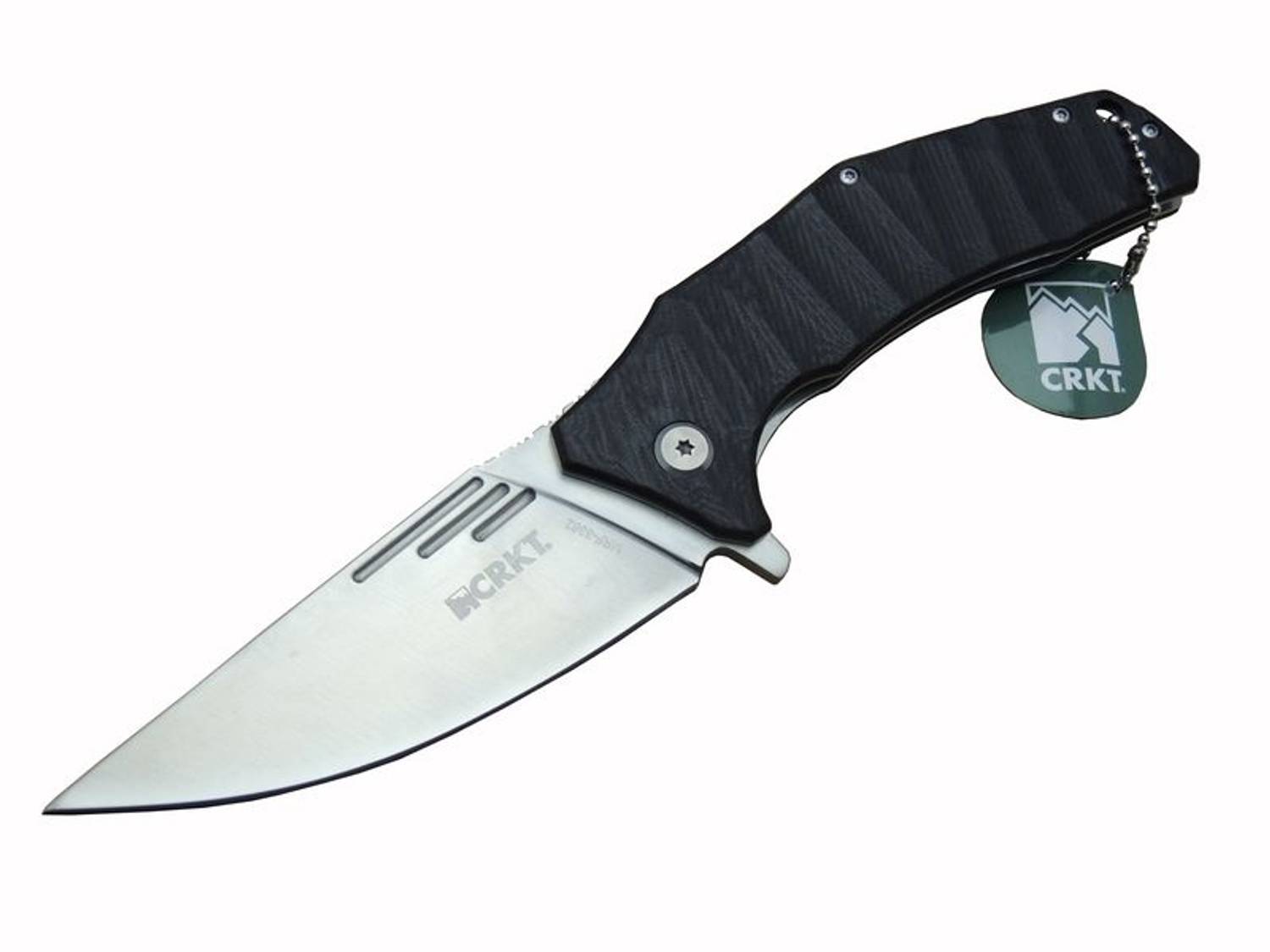 CRKT Onslaught MRF 3362 Ніж для кемпінгу 23 см - Фіброва ручка, автоматичний механізм, текстильний чохол